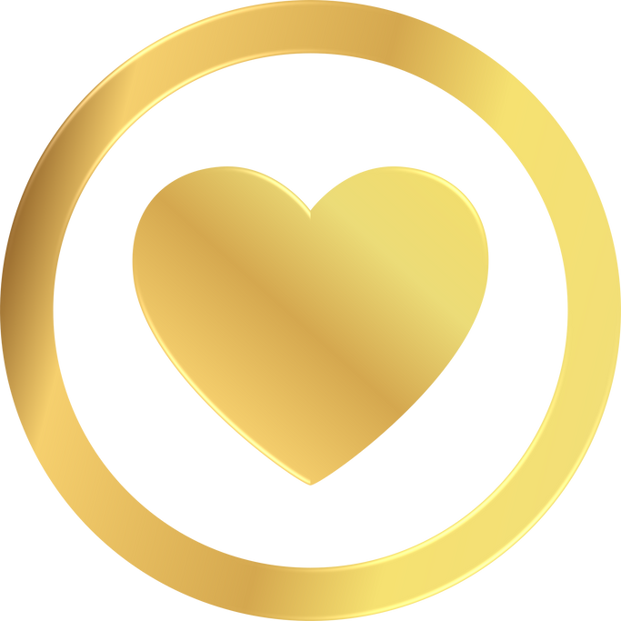 Gold Heart Icon