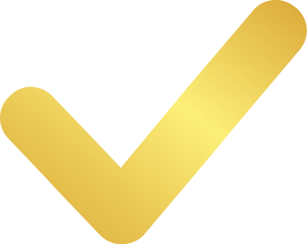 Gold Check Mark Icon